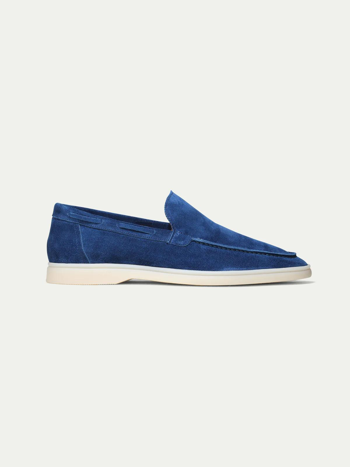 Cobalt Suede Boulevard Loafers