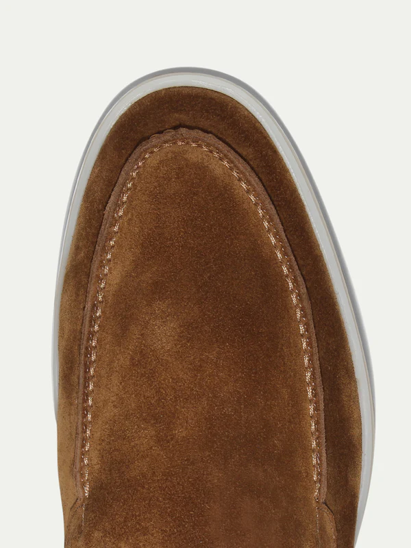 Cognac Suede Manor Loafers