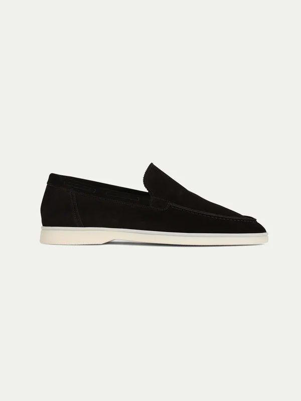 Onyx Suede Club Loafers