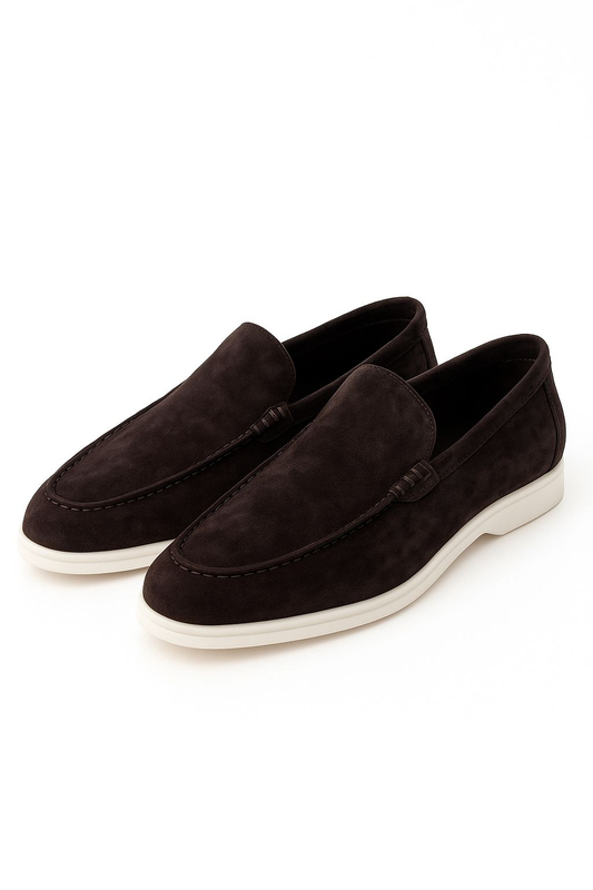 Espresso Suede Boulevard Loafers