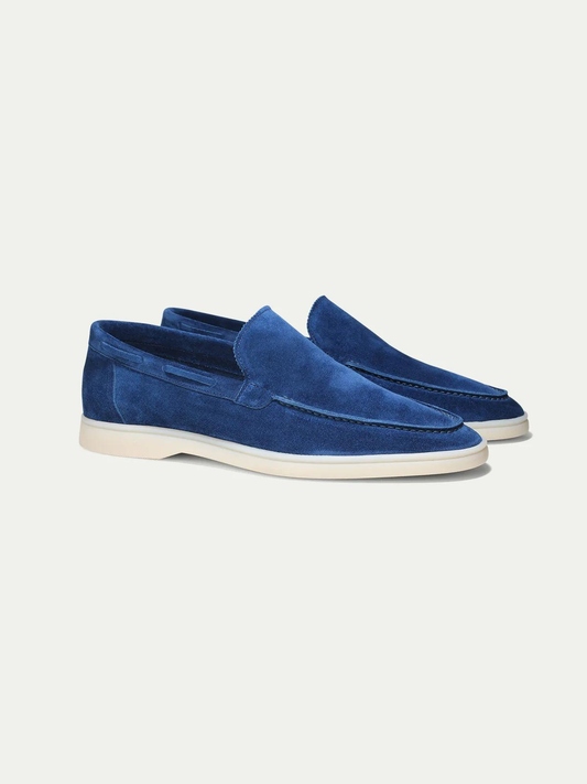 Cobalt Suede Boulevard Loafers